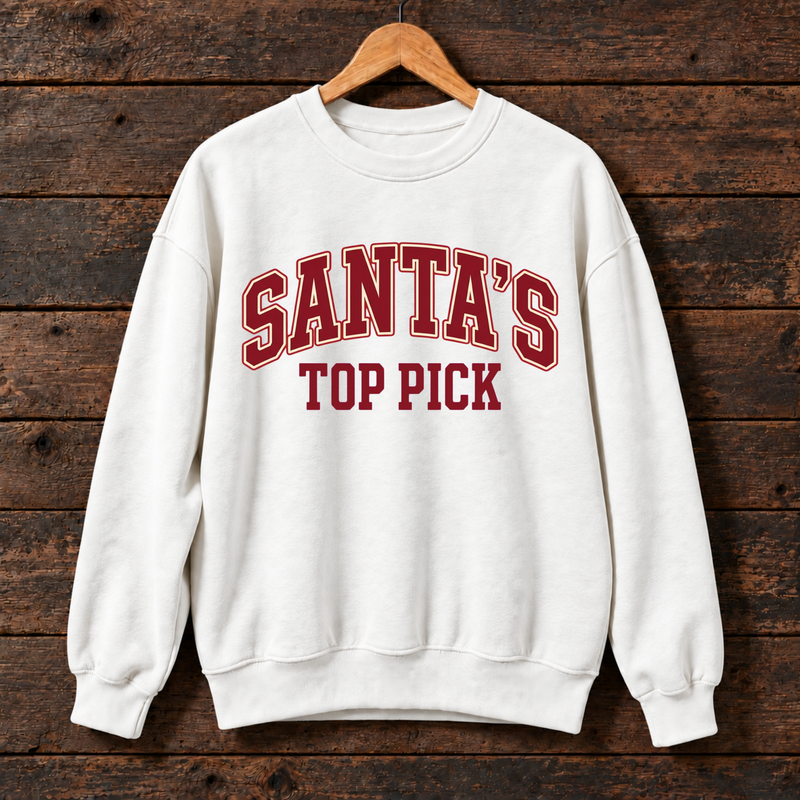 Santa’s Top Pick Christmas Sweatshirt