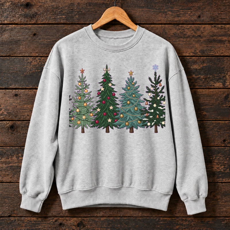 Vintage Christmas Tree Sweatshirt