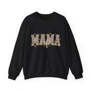 Mama Life Leopard Print Sweatshirt, Mom Life Crewneck Sweater, Trendy Mama Graphic Pullover, Cute Motherhood Gift for Mom
