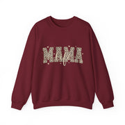 Mama Life Leopard Print Sweatshirt, Mom Life Crewneck Sweater, Trendy Mama Graphic Pullover, Cute Motherhood Gift for Mom