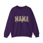 Mama Life Leopard Print Sweatshirt, Mom Life Crewneck Sweater, Trendy Mama Graphic Pullover, Cute Motherhood Gift for Mom
