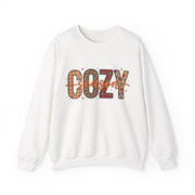 Cozy Season Fall Sweatshirt, Patchwork Autumn Crewneck Sweater, Plaid Leopard Floral Graphic Pullover, Cute Cozy Fall Gift