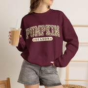 Pumpkin Season Fall Sweatshirt, Cow Print Autumn Crewneck Sweater, Western Pumpkin Graphic Pullover, Cozy Country Fall Gift