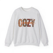 Cozy Season Fall Sweatshirt, Patchwork Autumn Crewneck Sweater, Plaid Leopard Floral Graphic Pullover, Cute Cozy Fall Gift