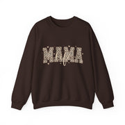 Mama Life Leopard Print Sweatshirt, Mom Life Crewneck Sweater, Trendy Mama Graphic Pullover, Cute Motherhood Gift for Mom