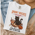 Comfort Colors shirt, black cat Halloween shirt, spooky bakery tee, pumpkin fall shirt, baking T-shirt, and cat lover gift