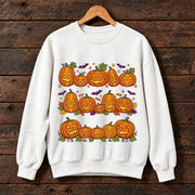 Happy Pumpkin Halloween Sweatshirt, Jack O’ Lantern Crewneck, Cute Spooky Season Pumpkin Graphic Sweater, Fall Halloween Gift