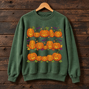 Happy Pumpkin Halloween Sweatshirt, Jack O’ Lantern Crewneck, Cute Spooky Season Pumpkin Graphic Sweater, Fall Halloween Gift