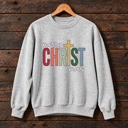 Merry CHRISTmas Christian Sweatshirt, Jesus Christmas Crewneck, Faith Based Holiday Graphic Sweater, Christian Christmas Gift
