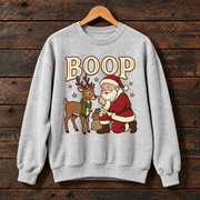 Boop Santa & Reindeer Christmas Sweatshirt