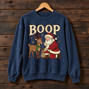 Boop Santa & Reindeer Christmas Sweatshirt