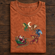 Festive Santa Sleigh Christmas T-Shirt