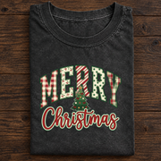 Merry Christmas T-Shirt, Festive Holiday Christmas Tree