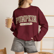 Pumpkin Season Fall Sweatshirt, Cow Print Autumn Crewneck Sweater, Western Pumpkin Graphic Pullover, Cozy Country Fall Gift