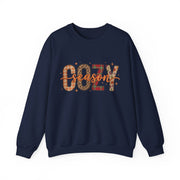 Cozy Season Fall Sweatshirt, Patchwork Autumn Crewneck Sweater, Plaid Leopard Floral Graphic Pullover, Cute Cozy Fall Gift
