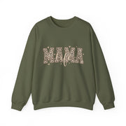 Mama Life Leopard Print Sweatshirt, Mom Life Crewneck Sweater, Trendy Mama Graphic Pullover, Cute Motherhood Gift for Mom