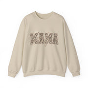 Mama Life Leopard Print Sweatshirt, Mom Life Crewneck Sweater, Trendy Mama Graphic Pullover, Cute Motherhood Gift for Mom